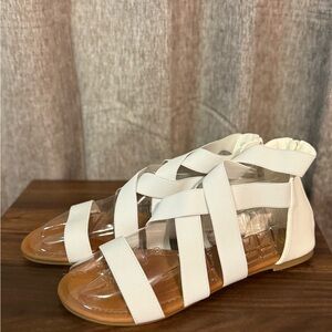 White Strappy Sandals